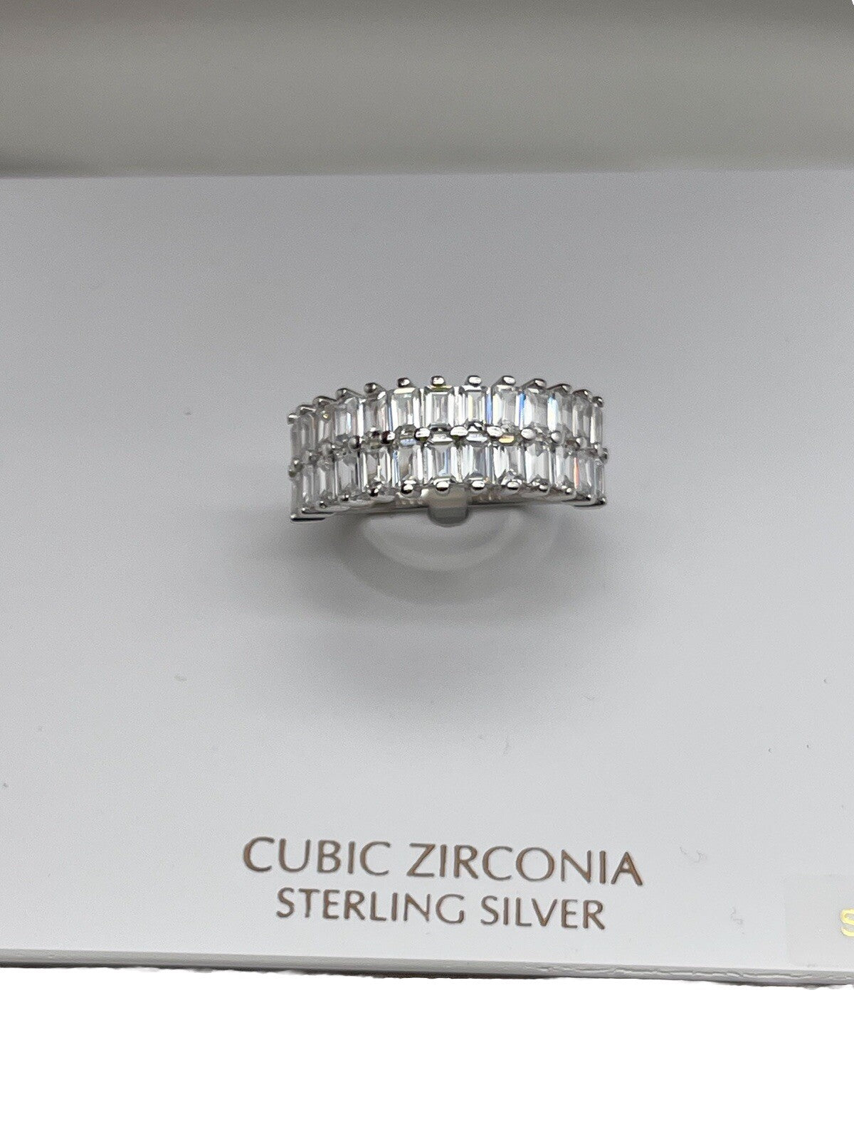 Sterling Zirconia Sterling Silver Women’s Beautiful Ring Size 7