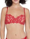 Skarlett Blue Entice Lace Balconette Bra 36D Sangria 