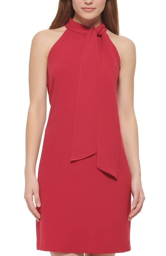 Vince Camuto Bow-Neck Halter Dress Size 16