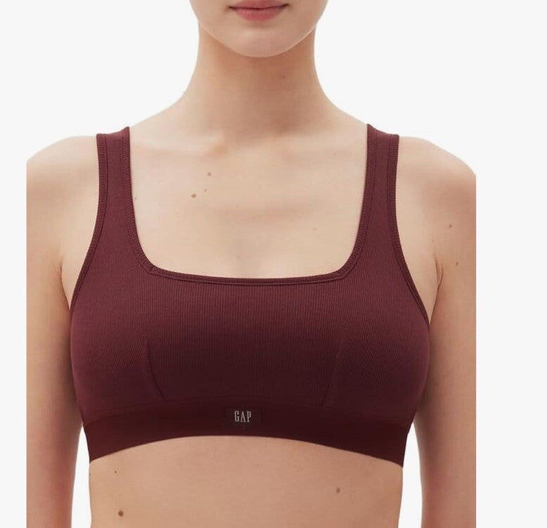 Women's Logo Comfort Square-Neck Bralette GPW01052 - Windsor Wine