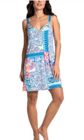 Linea Donatella Women's Printed Sleeveless Chemise XL