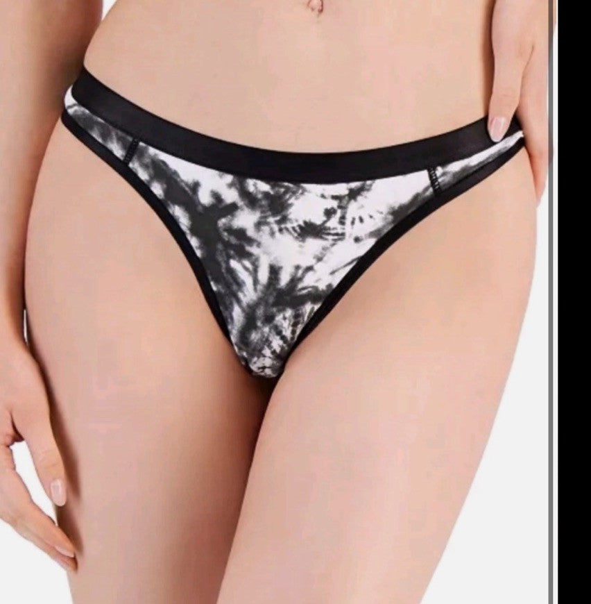 Jenni Women's Thong Tiedye Black XXL 