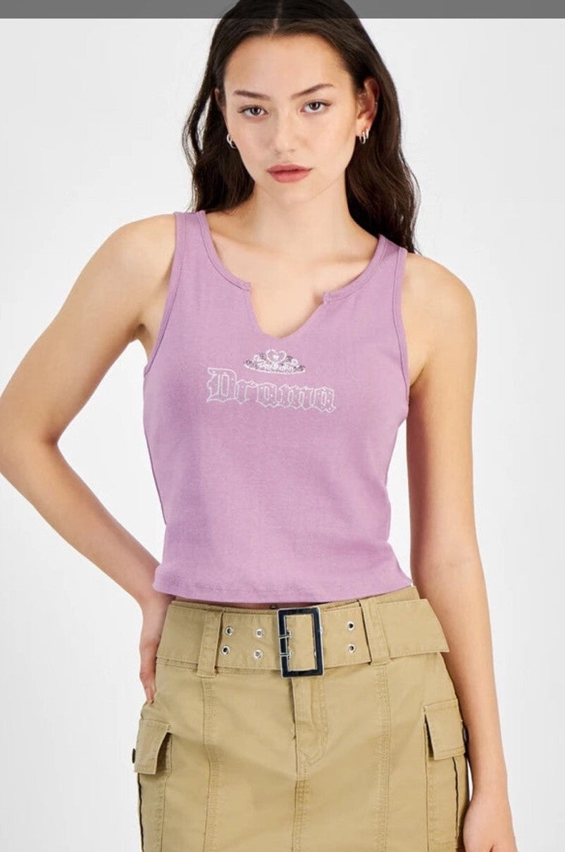 Self Esteem Purple Print Tank Top | Self Esteem In Lebanon Large 