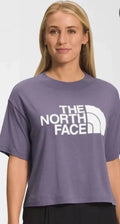 The North Face Half  Dome Crop Over Sized Tee shirt, Lunar Slate   XL 