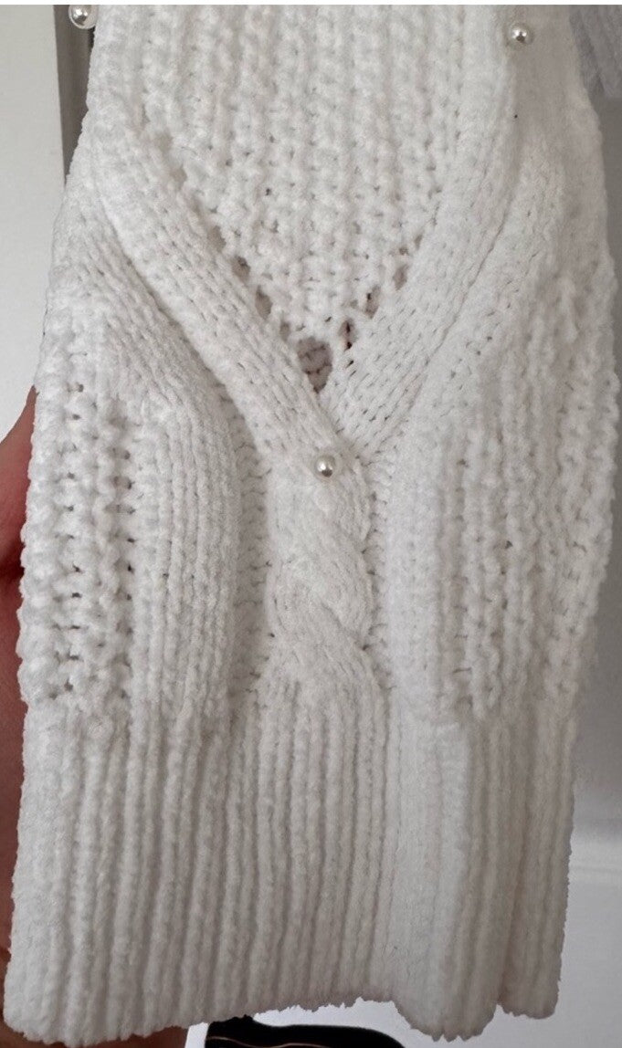 Planet heart Pullover Sweater Bright White S