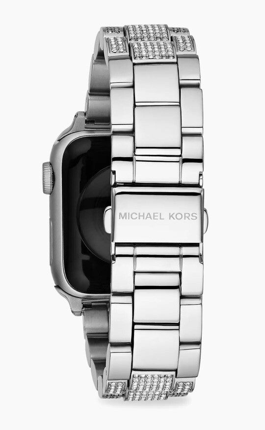 NEW Michael Kors Unisex Silver-Tone Stainless Steel Apple Watch Band 38mm or 40