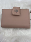 GIANI BERNINI Genuine Leather Wallet Gold, zippered and snap open compartments