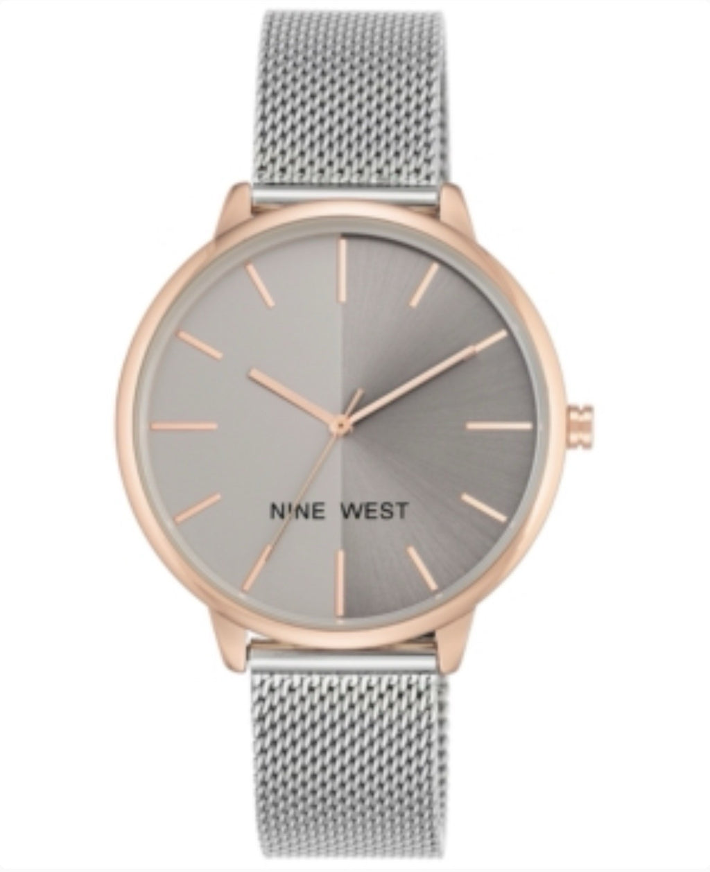 Nine WestWomen's Two-Tone Mesh Bracelet Watch 40mm