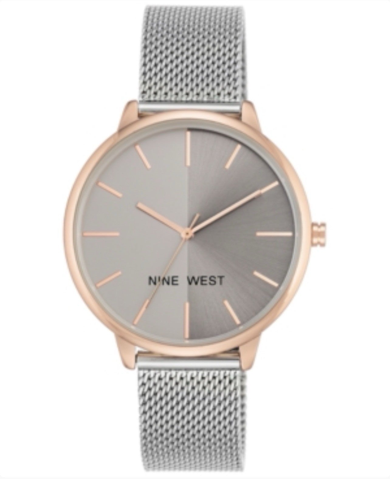 Nine WestWomen's Two-Tone Mesh Bracelet Watch 40mm