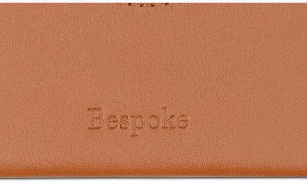 Bespoke Mens Minimalist Wallet Tan Brown Pineapple Print Thin Credit Card Case