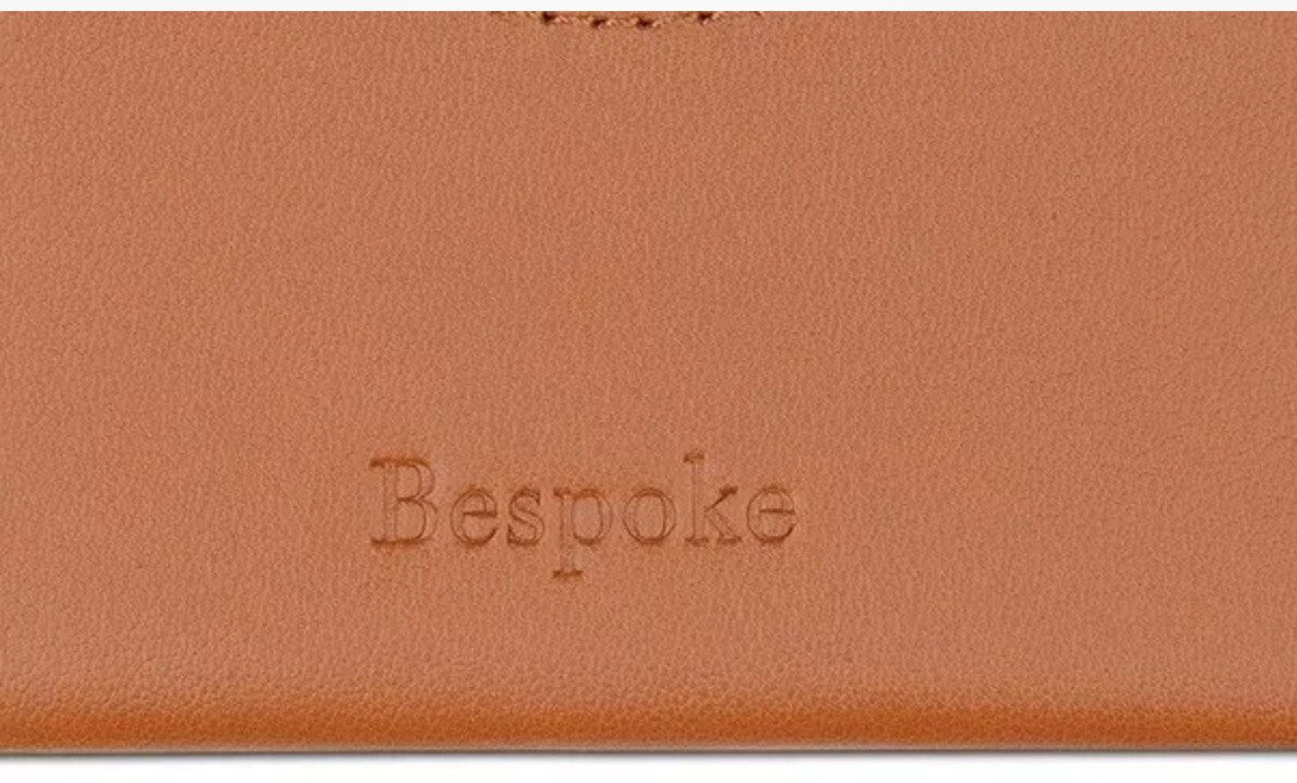 Bespoke Mens Minimalist Wallet Tan Brown Pineapple Print Thin Credit Card Case