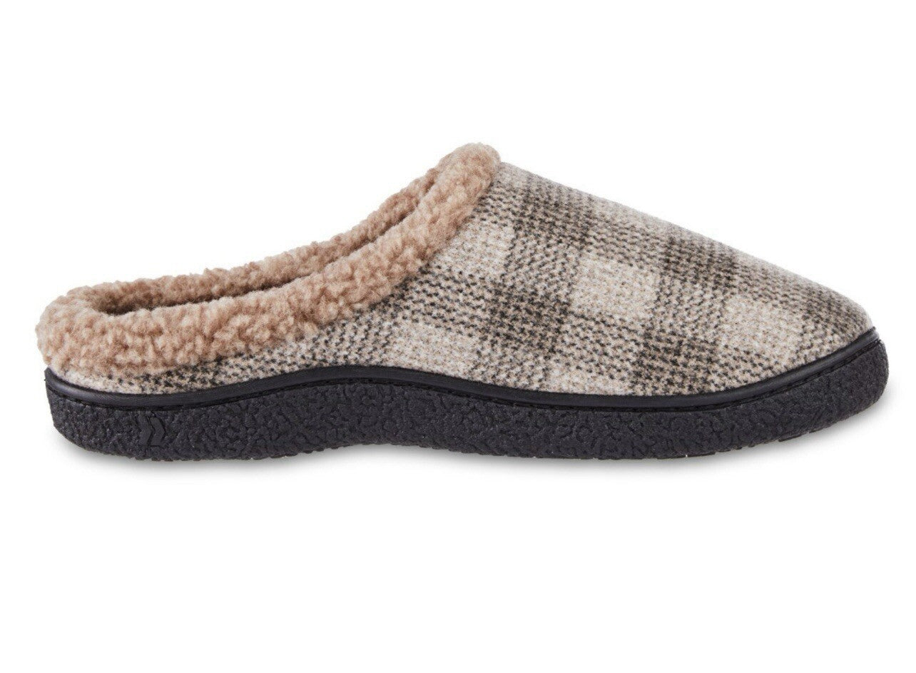 Isotoner Memory Foam Slippers Eco Comfort Dark Chocolate MD XL 11-12