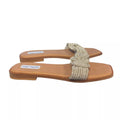 Steve Madden Women's Adore Rhinestone Knot Front Slide Sandal  10M