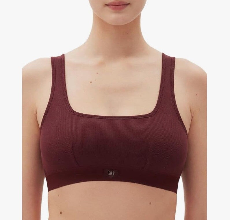 Women's Logo Comfort Square-Neck Bralette GPW01052 - Windsor Wine