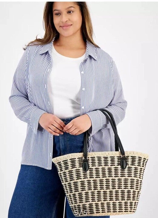 On 34th Isabella Straw Tote Bag Created For Macys