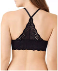b.tempt'd by Wacoal Inspired Eyelet Front Close Contour T-Shirt Bra, Black, 32DD