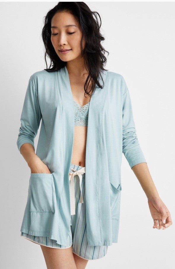 State of Day Women's Knit Open Front Cardigan, Gray Mist, X-LARGE