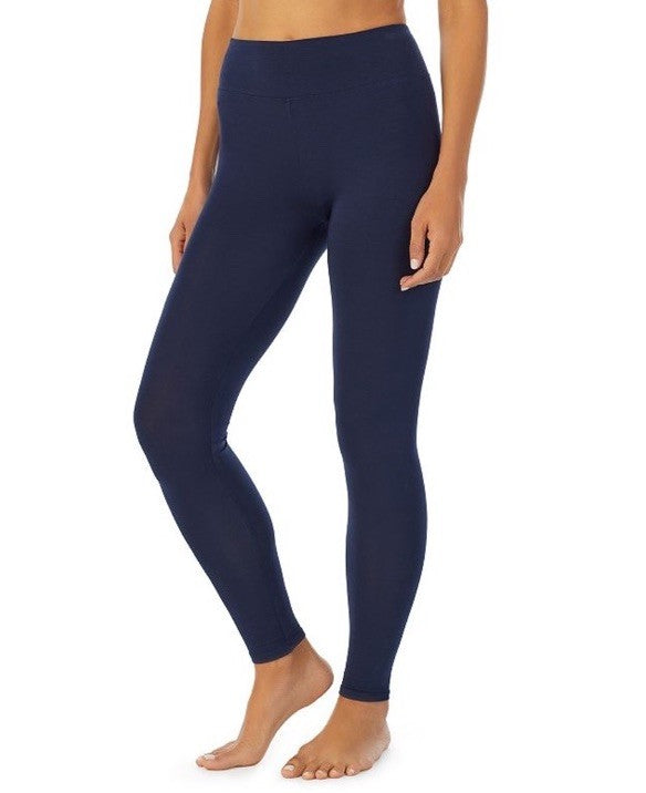 Cuddl Duds Softwear with Stretch High-Waist Leggings Navy S