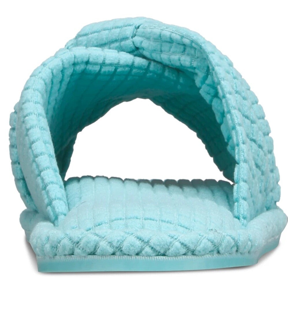 Charter Club Women's Textured Knot-Top Slippers Etched Glass L 9-10