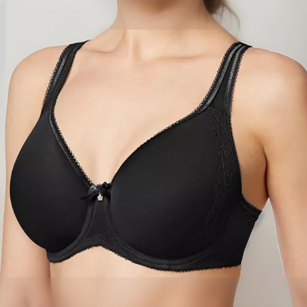 Wacoal Retro Chic Seamless Underwire Contour Bra 853186 36D Black 