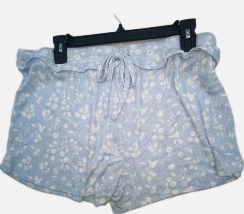 Roudelain Womens 2 Piece Pointelle Tank Pajamas Set Size Medium - Blue