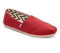 Women's Toms Alpargata Red Size 8.5 Recycled Cotton Canvas  100% Original Brand