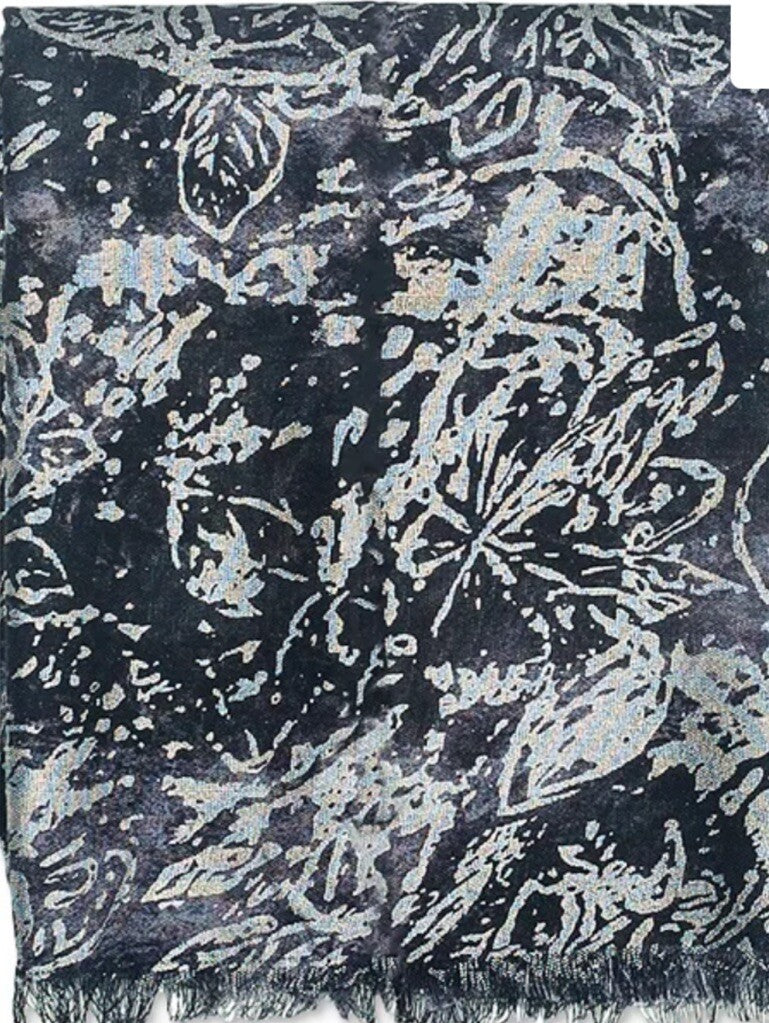 NWT Patricia Nash Bark Leaves Scarf