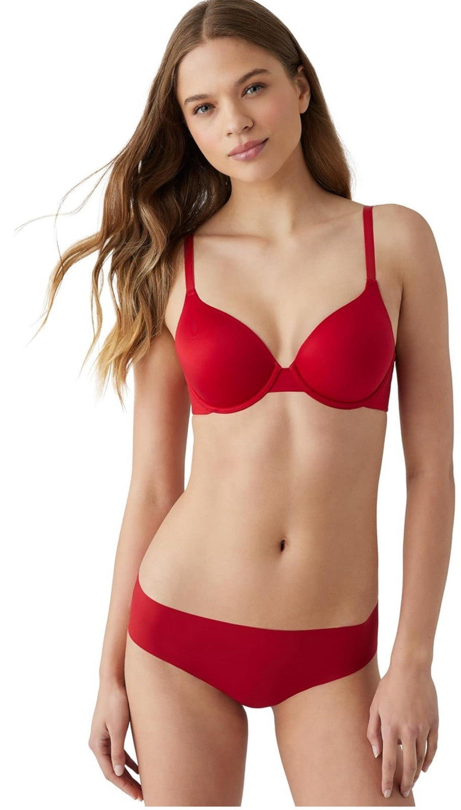 b.tempt'd by Wacoal Red Ultra Soft Underwire Bra Size 34 D