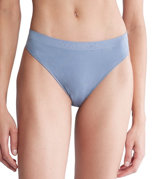 Calvin Klein Women's Bonded Flex Thong Underwear Flint Stone Small 