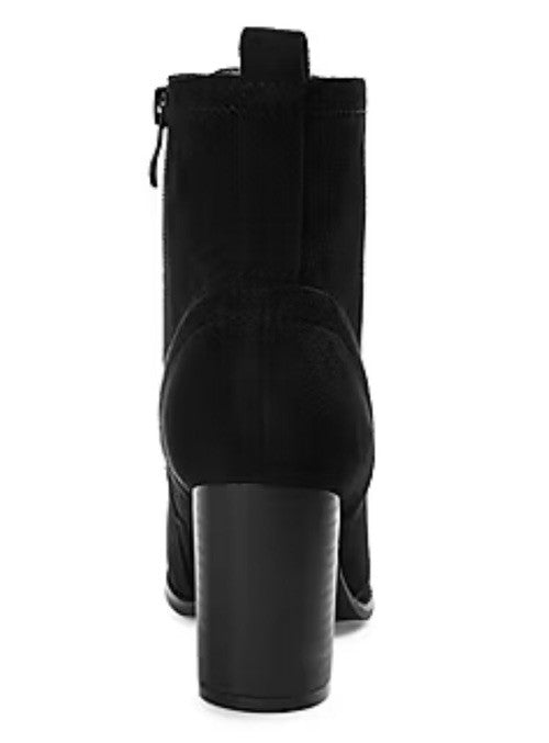 Journee Collection Women's Baylor Lace Up Bootie Black Size 11