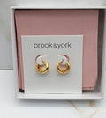 Brook & York Small Gold Color Hoops