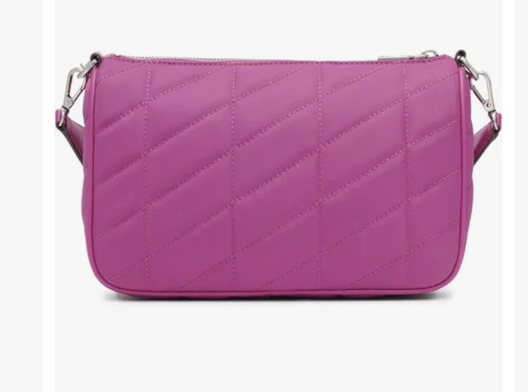 DKNY Bodhi chain quilted nylon women's medium crossbody bag pouch