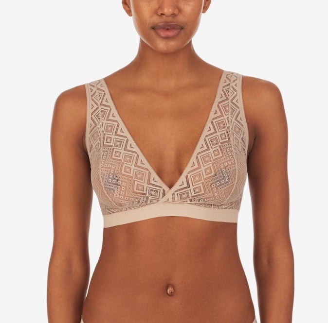 DKNY Pure Lace Bralette DK7596 Size XL Ivory 