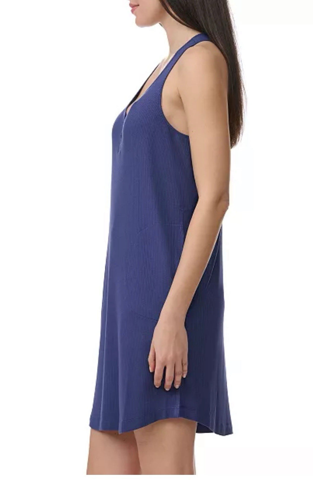 SplendidWomen's Sleeveless Racerback Tank Nightgown  Blue Size M