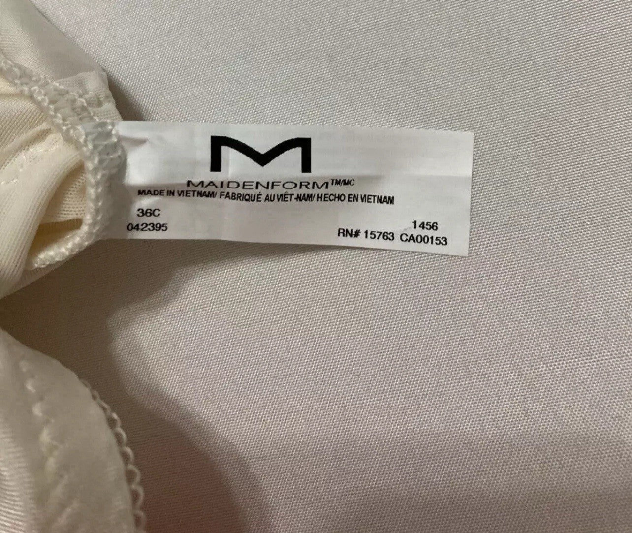 Maidenform With Built-in Bra shapewear bodysuits Buttercream 36C