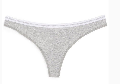 Calvin Klein CK One Cotton Singles Thong Underwear Heather Gray XL