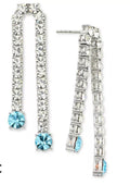 On 34th Crystal Double Chain Drop Earrings, Created for Macy's
