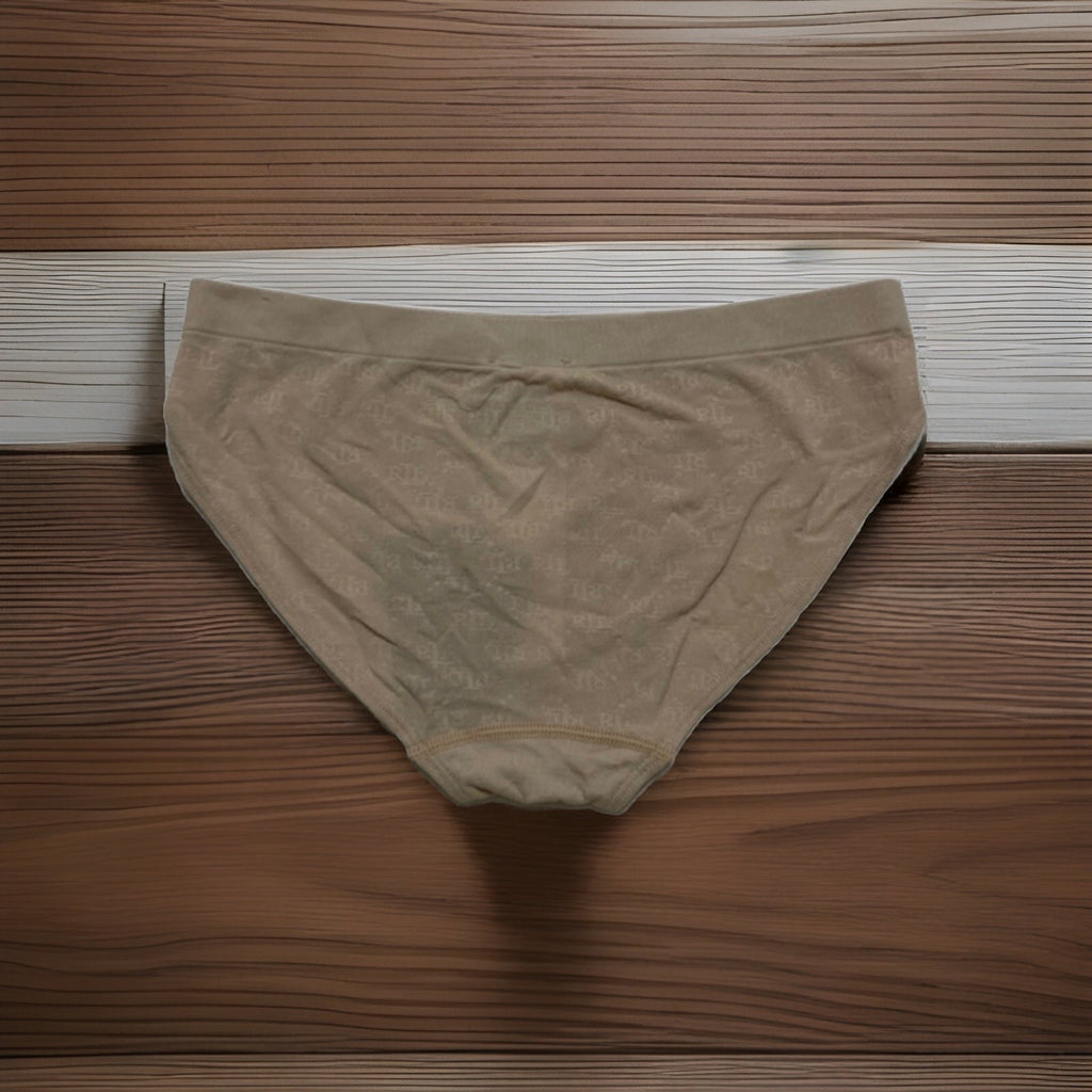 Lauren Ralph Lauren Women's Monogram Mesh Jacquard Bikini Brie Light Truffle XXL