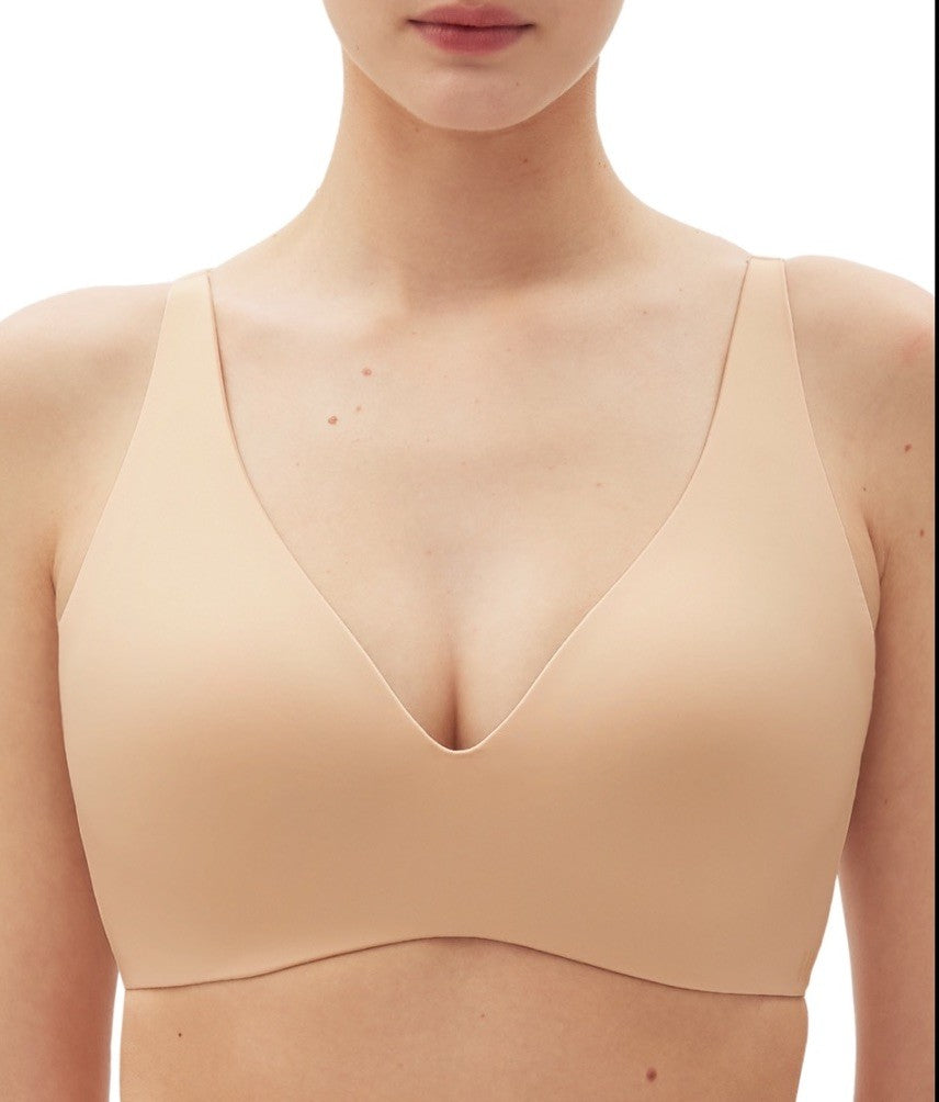GAP GapBody Women's Everyday Essentials Wireless Bra Beige 36DD