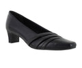 Easy Street Women's Entice Squared Toe Pumps, Black Lizard Size 8.5M