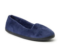 Women's Dearfoams Rebecca Microfiber Velour Closed Back Slipper Peacoat XL11-12