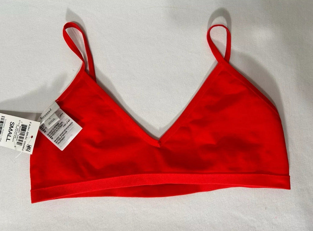Jenni Wireless Bralette S Pullover V Neck Bra Orange by Jennifer Moore  Size S