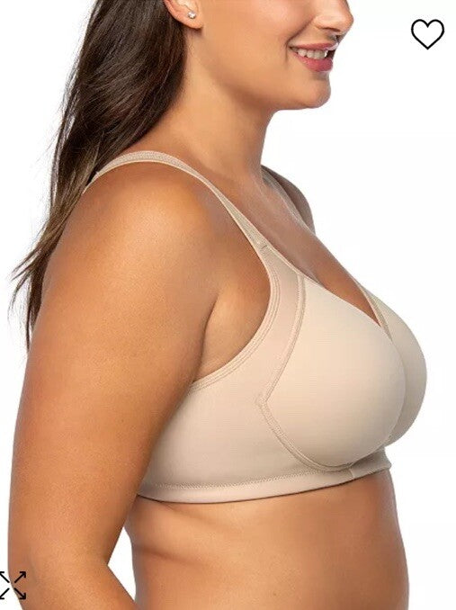 Vanity Fair Full-Figure Wireless Sports Bra 71500 - Damask Neutral (Nude 5) 38C