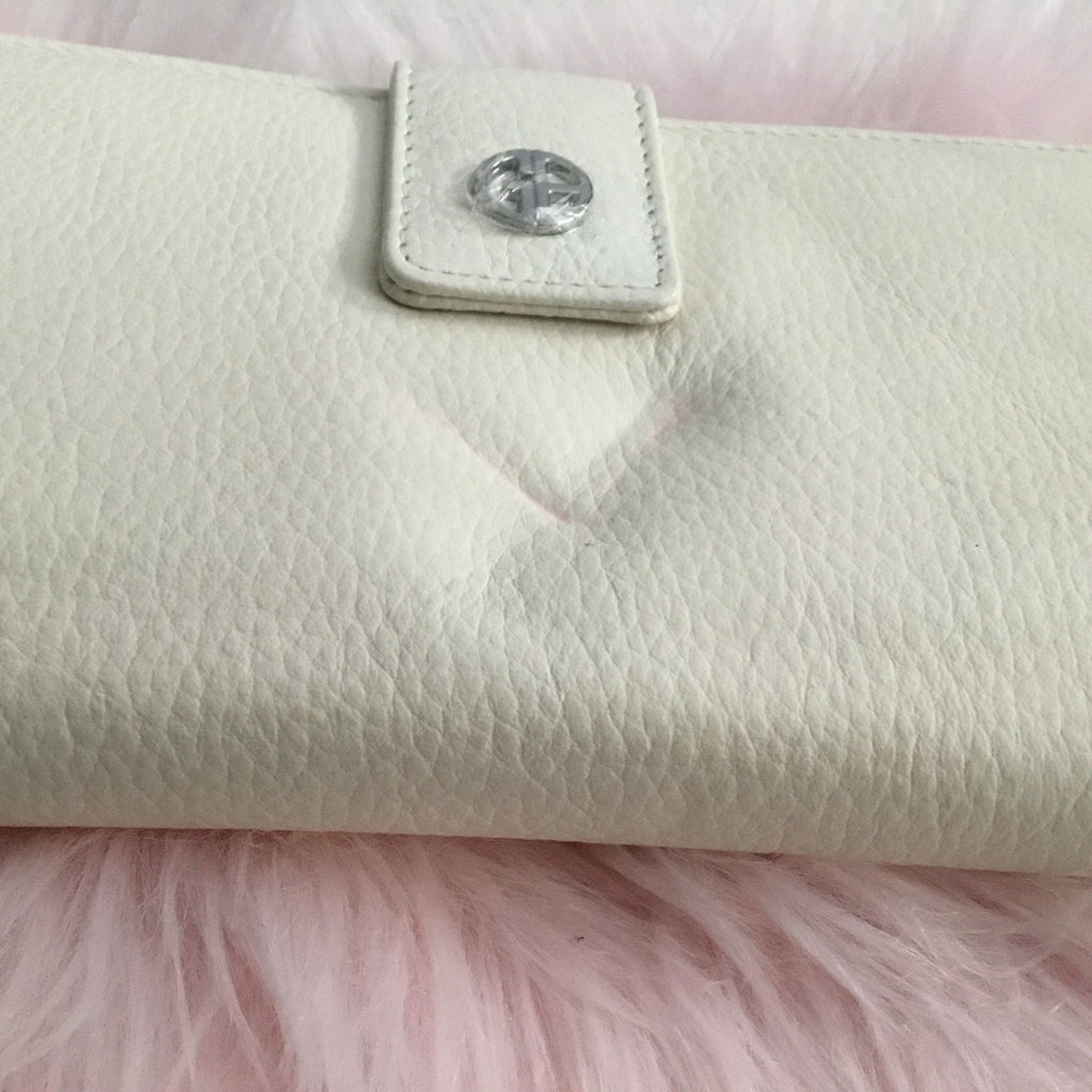 Giani Bernini Softy Core Leather Long  Wallet White