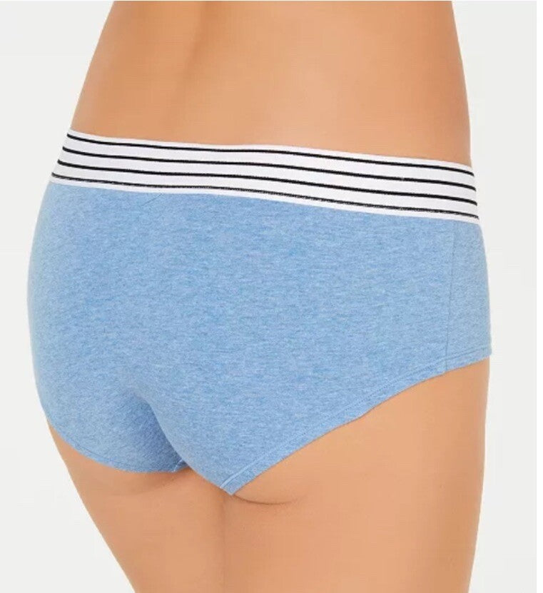 Jenni Elastic Waistband Cotton Hipster Underwear Heather Gray Size Large