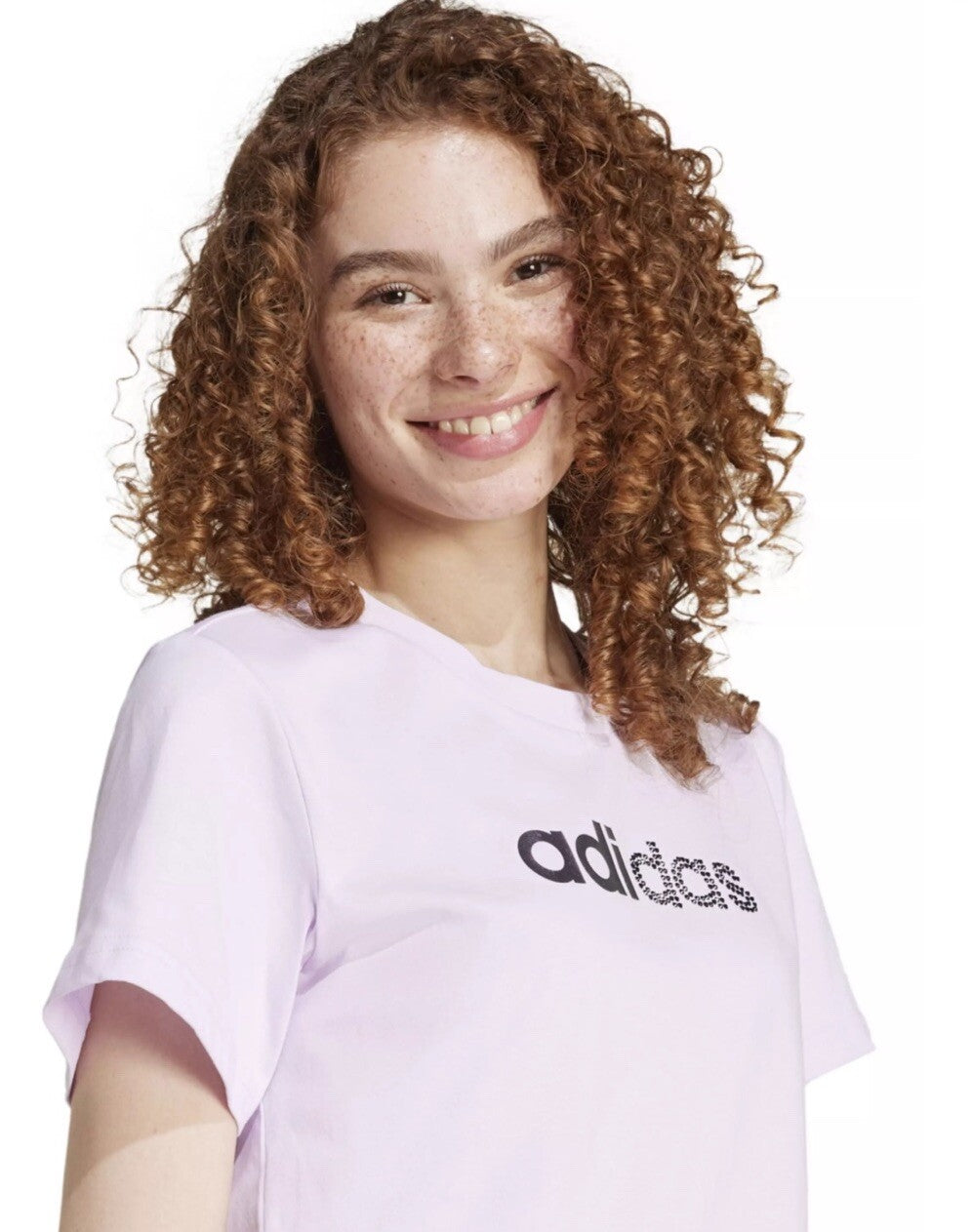 Women's adidas Holiday Training Graphic Tee Size M Ice Lavender 