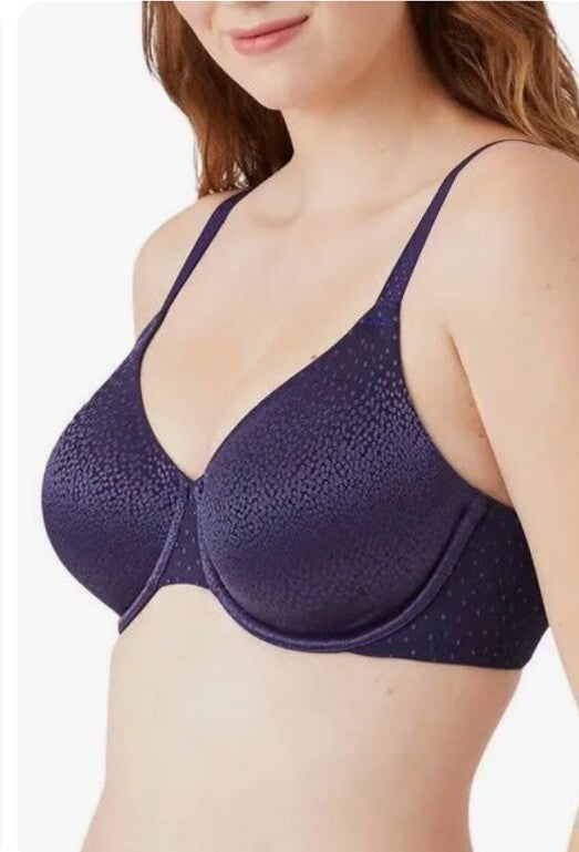 NWT Wacoal 855303 Back Appeal Underwire Bra US 34G /UK 34F Eclipse Blue