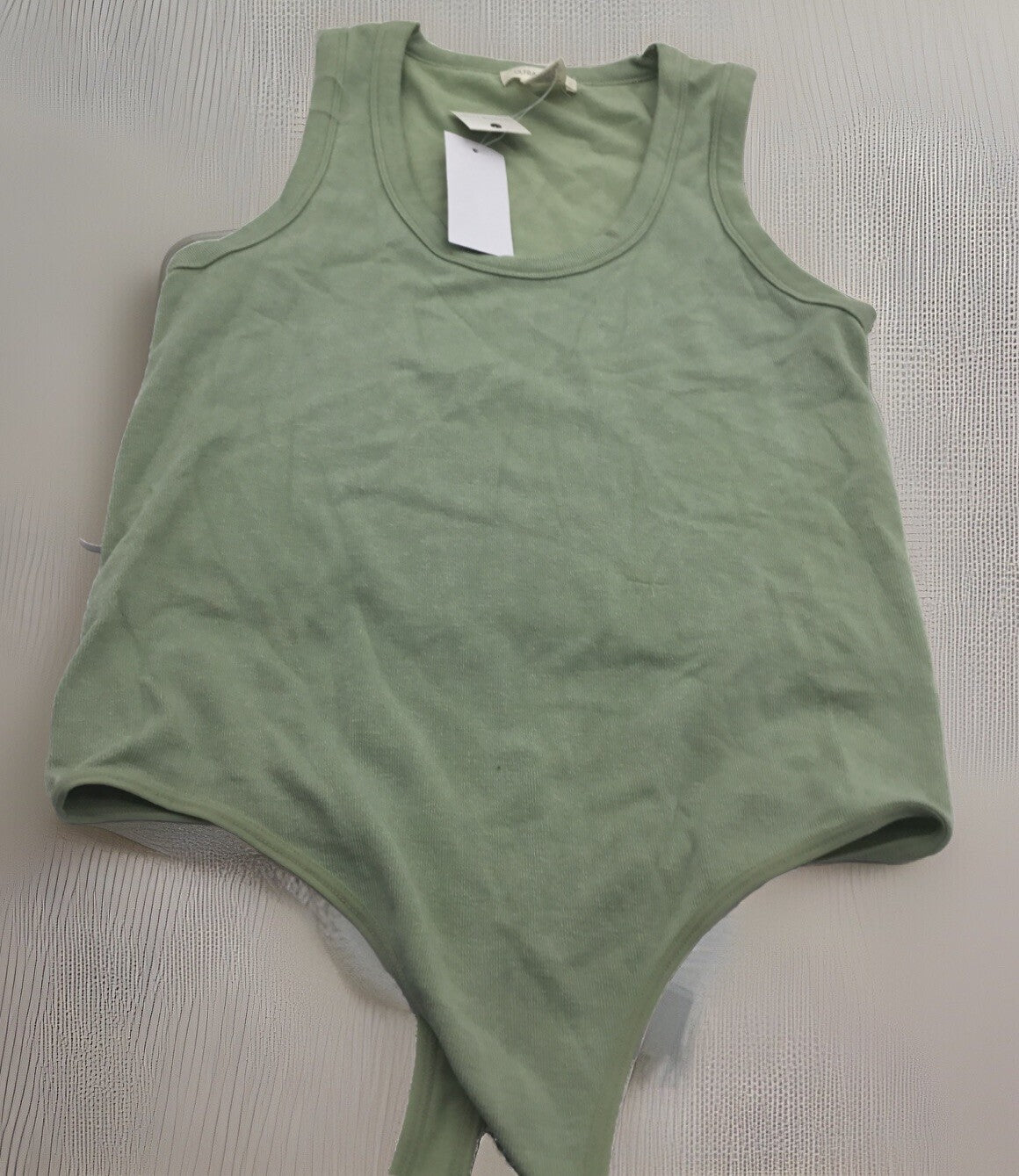 Ultra Flirt Juniors' Scoop-Neck Bodysuit - Fresh Sage Size L