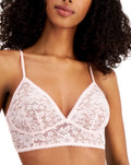 I.N.C. INTERNATIONAL CONCEPTS Women's Lace Bralette Lingerie , Mary's Rose , L