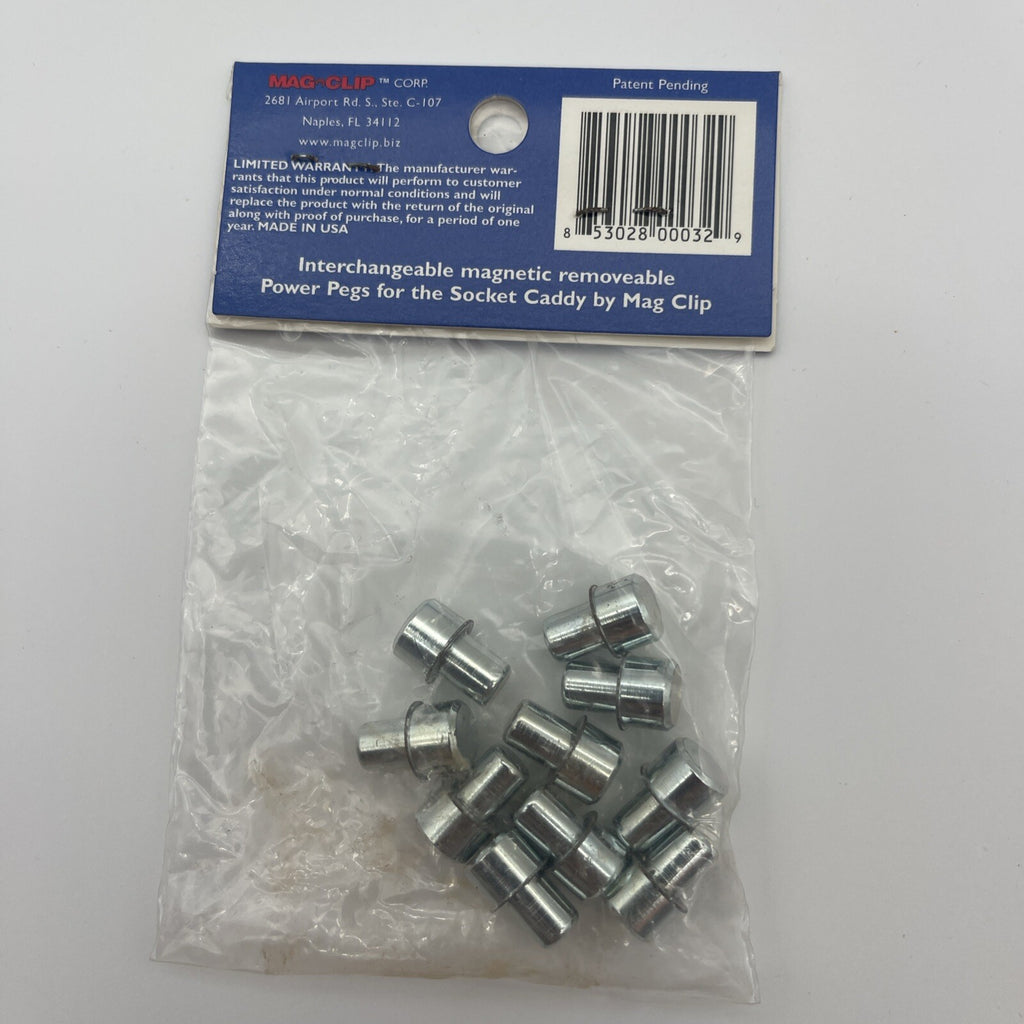 Magclip 1/4" power pegs, 10 pack
